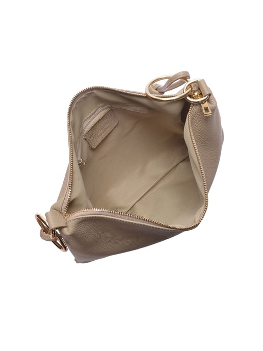 Luisa Vannini Beige Bolso de cuero - Image 4