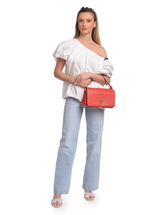 Isabella Rhea Rojo Bolso de cuero - Image 5