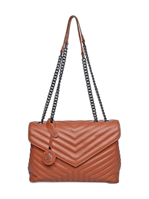Luisa Vannini Brown Bolso de cuero - Image 1