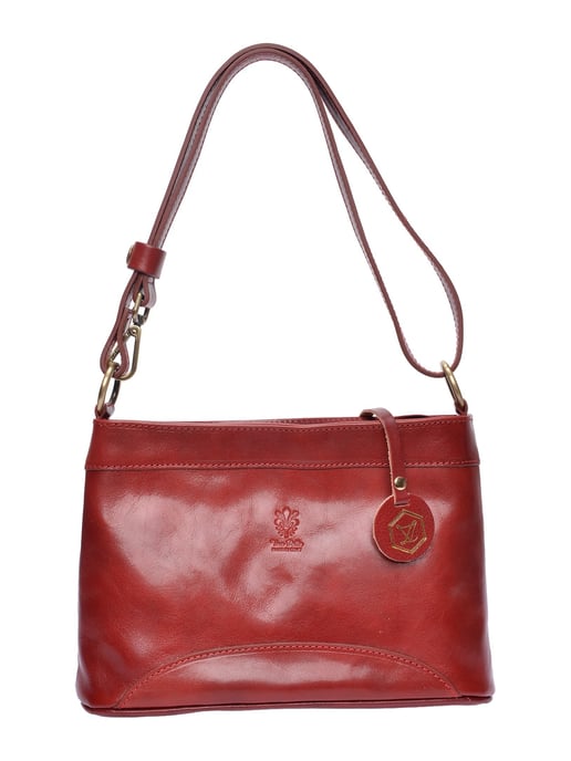 Luisa Vannini Rojo Bolso de cuero - Image 1