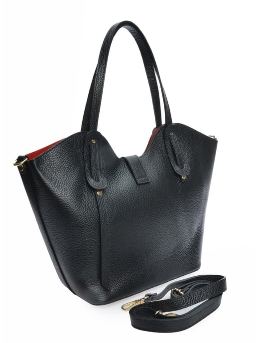 Isabella Rhea Negro Bolso de cuero - Image 2