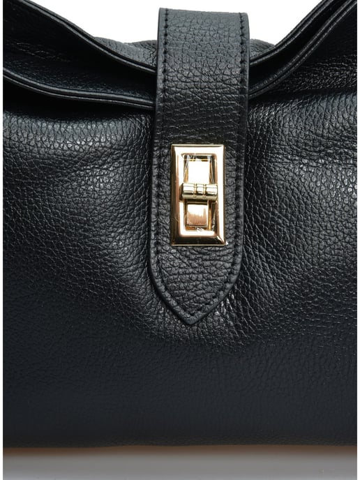 Anna Luchini Negro Bolso de cuero - Image 3