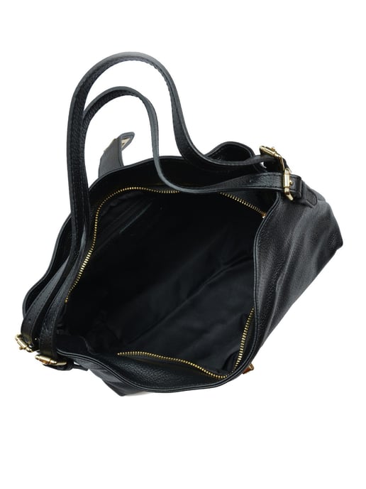 Anna Luchini Negro Bolso de cuero - Image 4