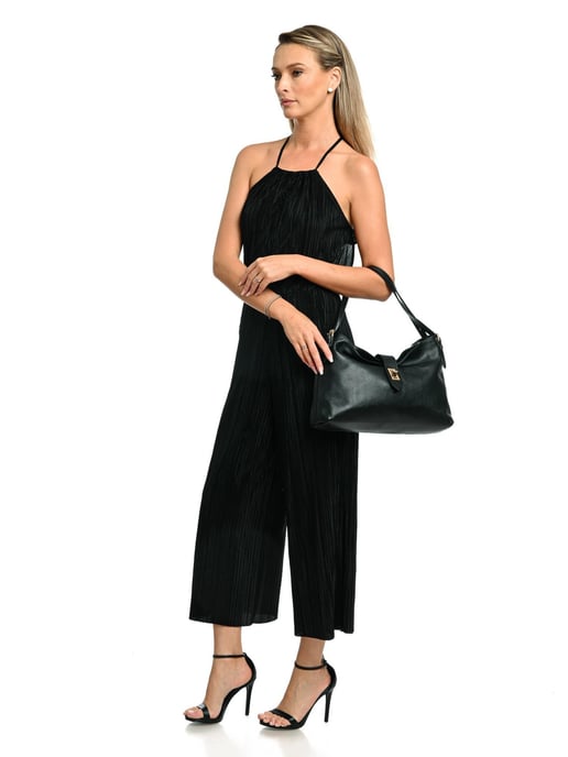 Anna Luchini Negro Bolso de cuero - Image 5
