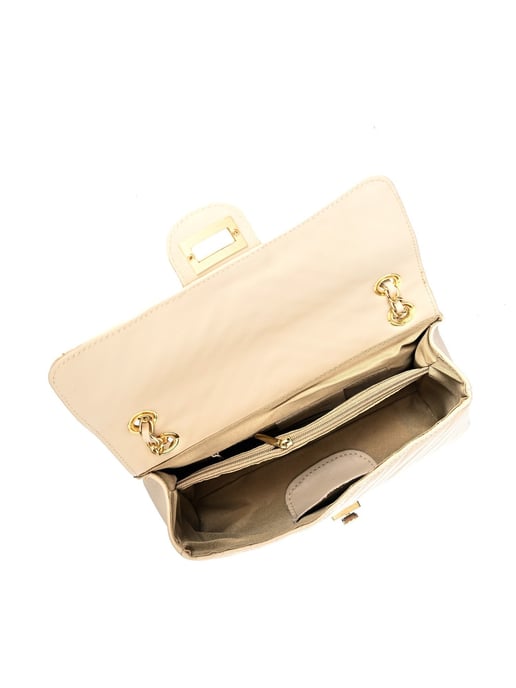 Roberta M Beige Bolso de cuero - Image 4