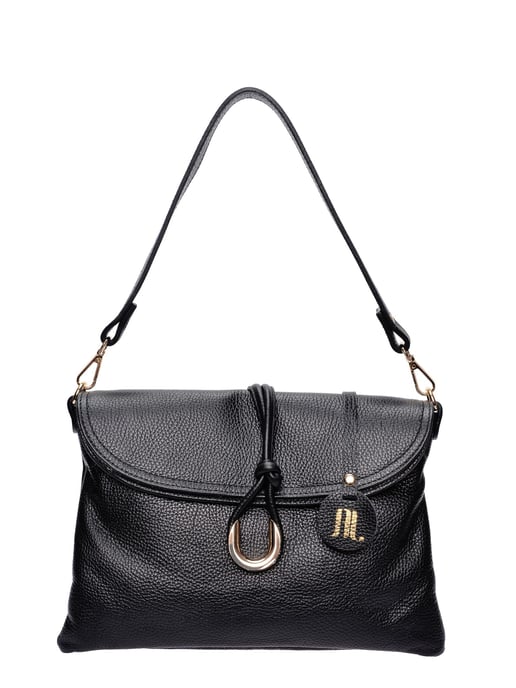 Anna Luchini Negro Bolso de cuero - Image 1