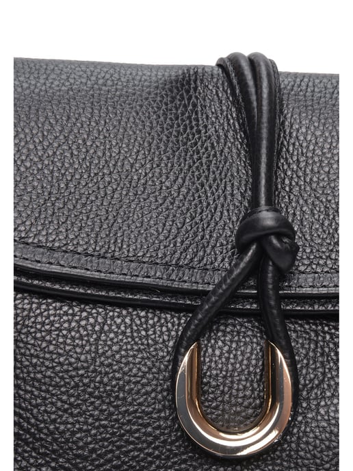 Anna Luchini Negro Bolso de cuero - Image 3