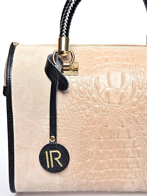 Isabella Rhea Beige Bolso de cuero - Image 3