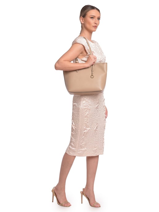 Roberta M Beige Bolso de cuero - Image 5