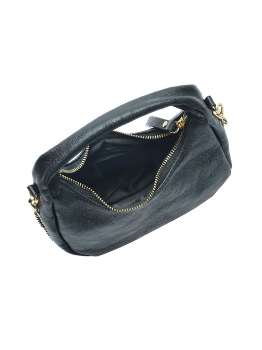 Anna Luchini Negro Bolso de cuero - Image 4