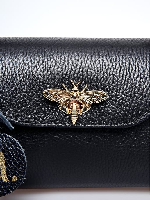 Anna Luchini Negro Bolso de cuero - Image 3