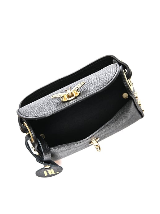 Anna Luchini Negro Bolso de cuero - Image 4