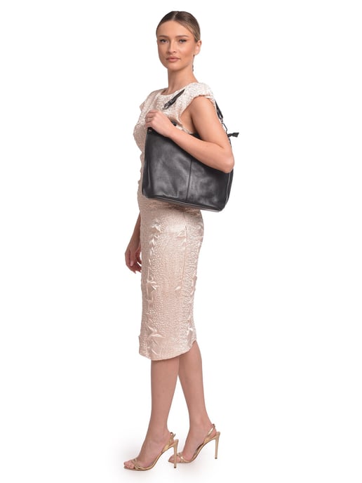 Roberta M Negro Bolso de cuero - Image 5