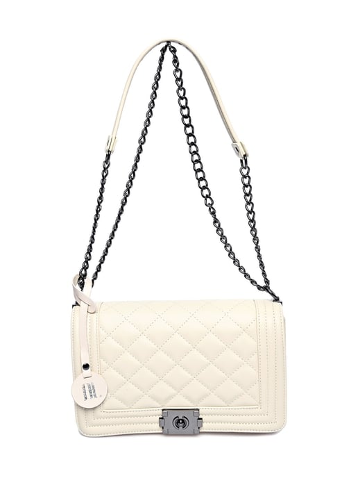 Anna Luchini Beige Bolso de cuero - Image 1