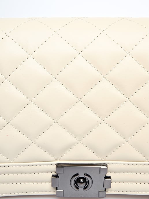 Anna Luchini Beige Bolso de cuero - Image 3