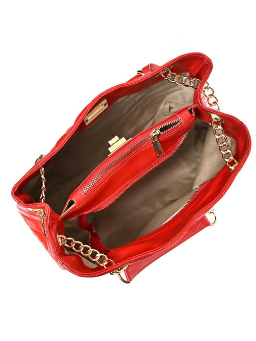 Isabella Rhea Rojo Bolso de cuero - Image 4