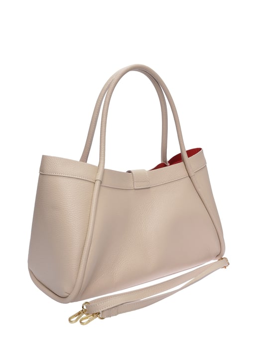 Luisa Vannini Beige Bolso de cuero - Image 2