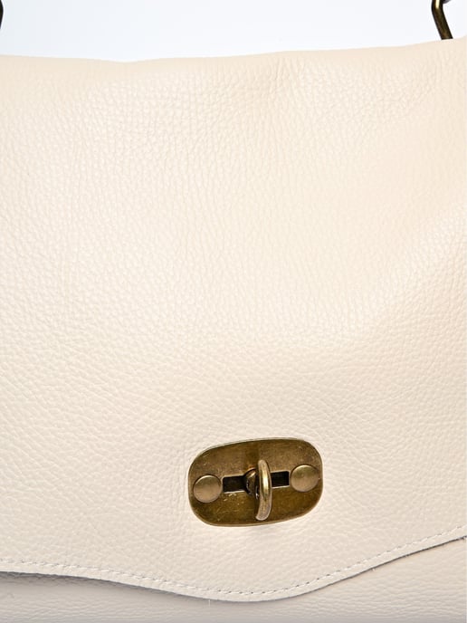 Anna Luchini Beige Bolso de cuero - Image 3