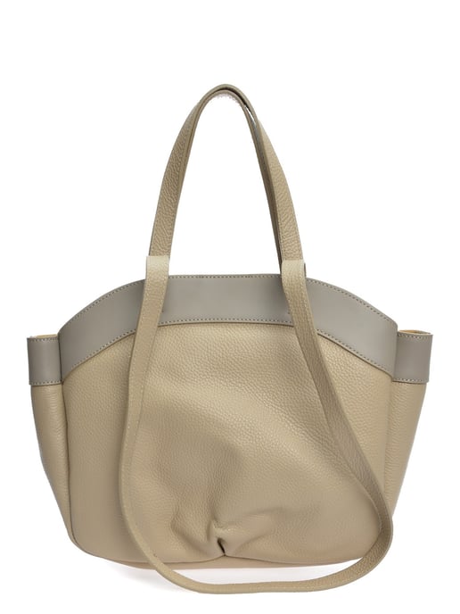 Anna Luchini Beige Bolso de cuero - Image 1