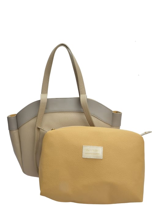 Anna Luchini Beige Bolso de cuero - Image 3