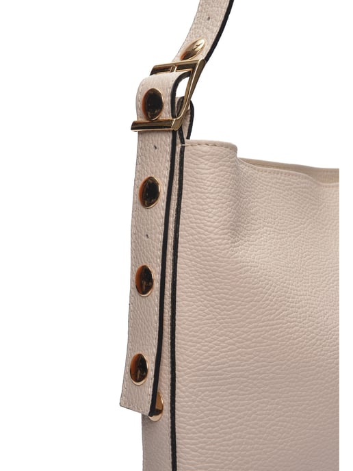 Luisa Vannini Beige Bolso de cuero - Image 3