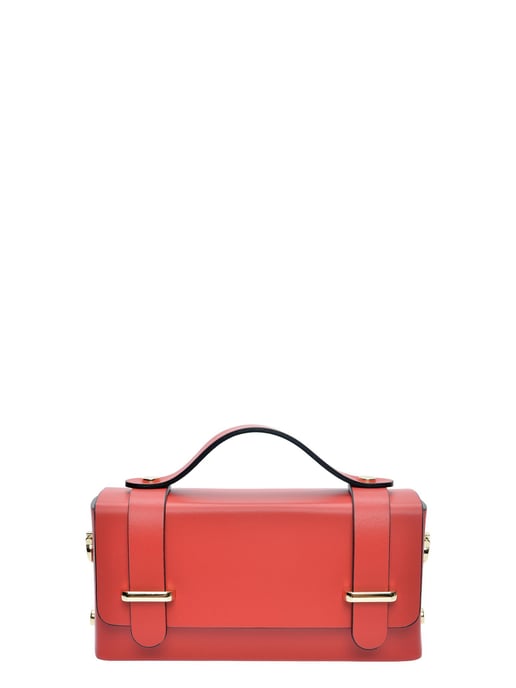 Isabella Rhea Rojo Bolso de cuero - Image 1