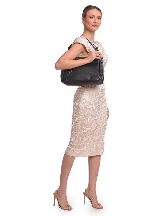 Roberta M Negro Bolso de cuero - Image 5