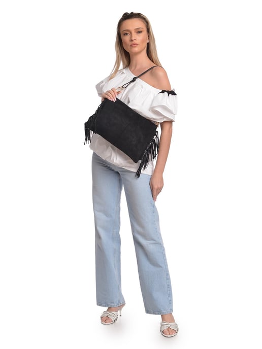 Isabella Rhea Negro Bolso de cuero - Image 5