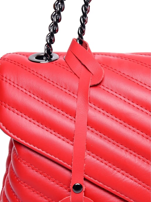 Luisa Vannini Rojo Bolso de cuero - Image 3