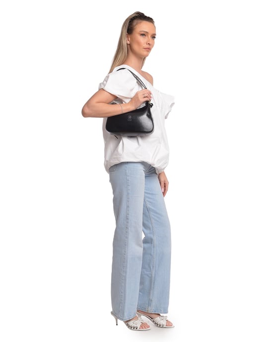 Isabella Rhea Negro Bolso de cuero - Image 5