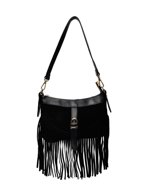 Anna Luchini Negro Bolso de cuero - Image 1