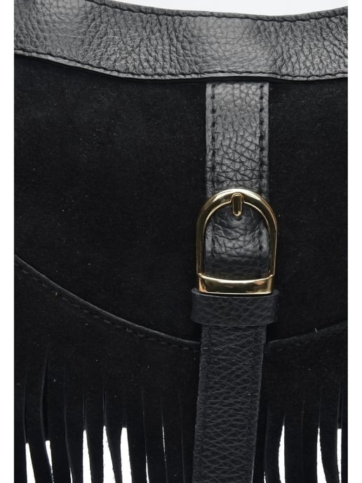 Anna Luchini Negro Bolso de cuero - Image 3