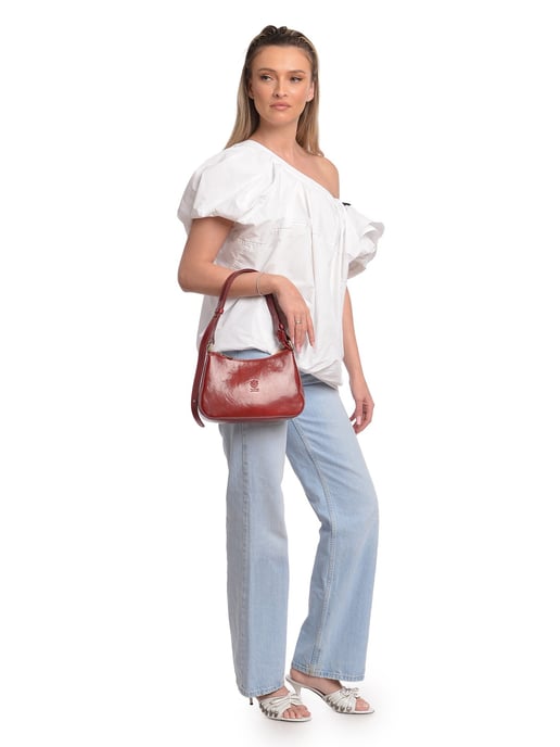 Isabella Rhea Rojo Bolso de cuero - Image 5