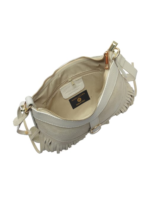 Anna Luchini Beige Bolso de cuero - Image 4