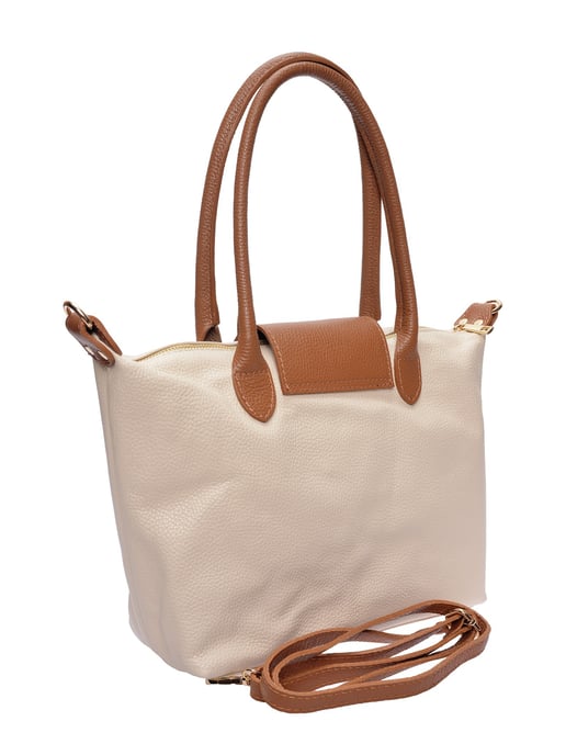 Anna Luchini Beige Bolso de cuero - Image 2