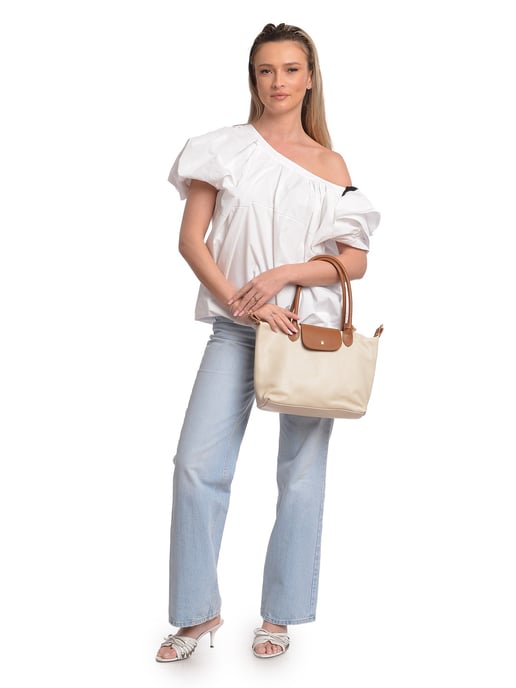 Anna Luchini Beige Bolso de cuero - Image 5