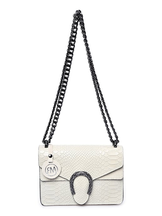 Roberta M Beige Bolso de cuero - Image 1