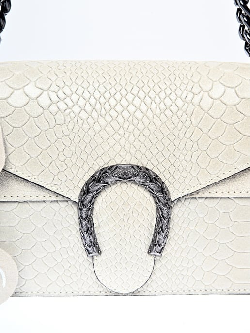 Roberta M Beige Bolso de cuero - Image 3