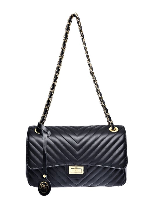 Roberta M Negro Bolso de cuero - Image 1