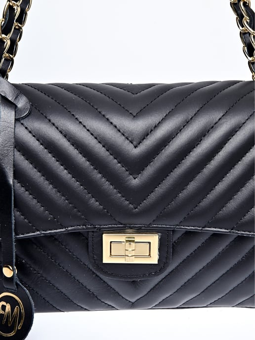 Roberta M Negro Bolso de cuero - Image 3