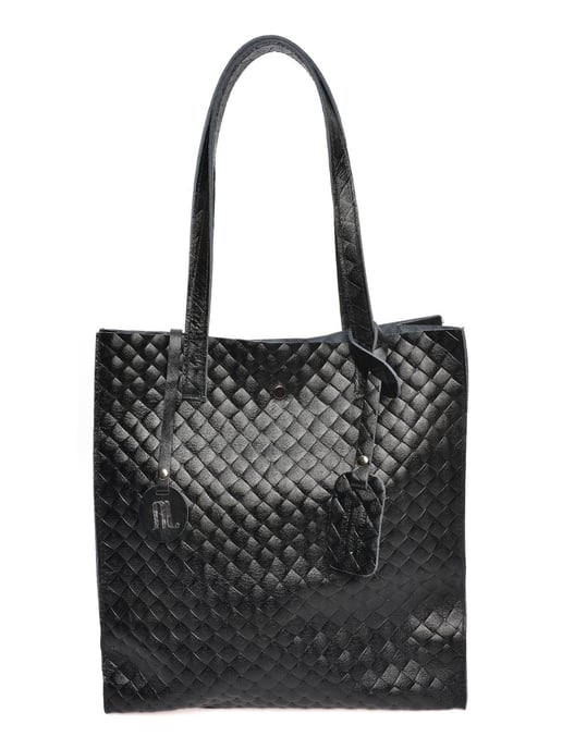 Anna Luchini Negro Bolso de cuero - Image 1