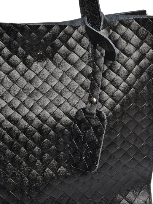 Anna Luchini Negro Bolso de cuero - Image 3