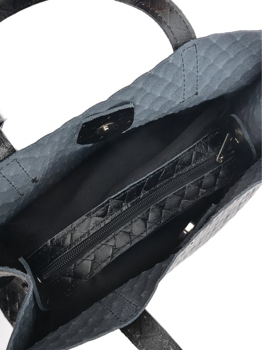 Anna Luchini Negro Bolso de cuero - Image 4