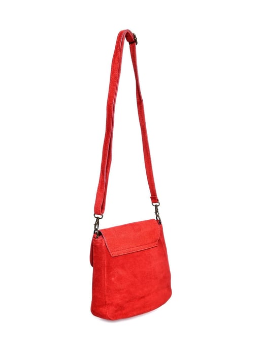 Anna Luchini Rojo Bolso de cuero - Image 2
