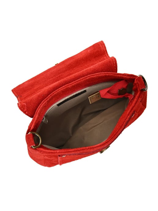 Anna Luchini Rojo Bolso de cuero - Image 4