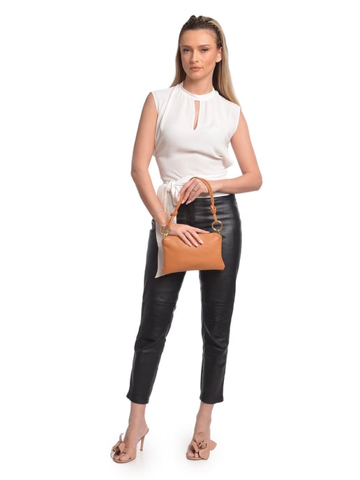 Anna Luchini Brown Bolso de cuero - Image 5