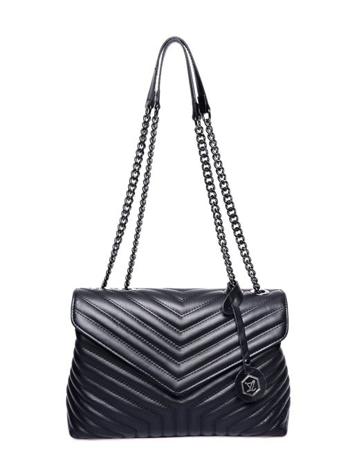 Luisa Vannini Negro Bolso de cuero - Image 1