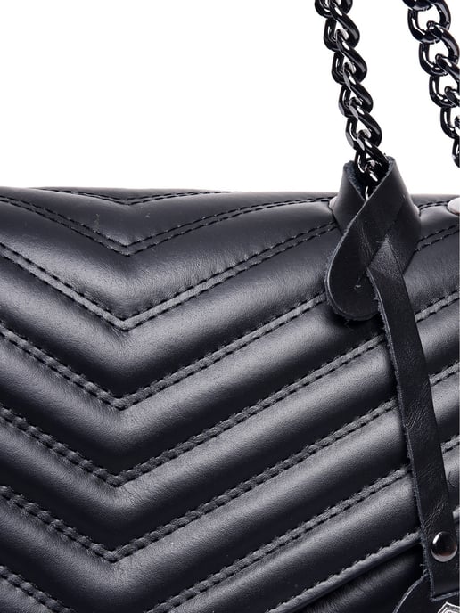 Luisa Vannini Negro Bolso de cuero - Image 3