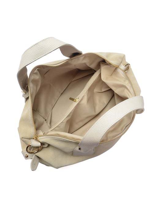 Anna Luchini Beige Bolso de cuero - Image 4