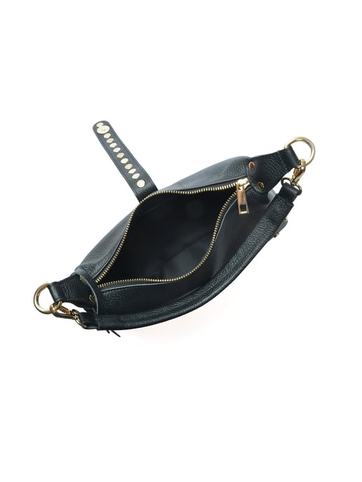 Anna Luchini Negro Bolso de cuero - Image 4